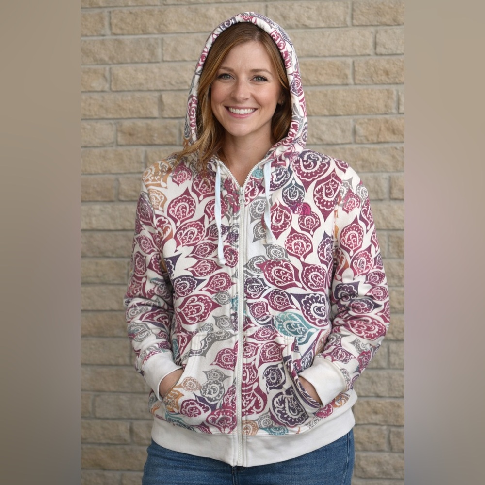 The North Face Women's Multi-Color Patterned Zip Hoodie